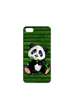 Coque rigide compatible pour iPhone 5 5S Animal Panda Fun Kawaii 13