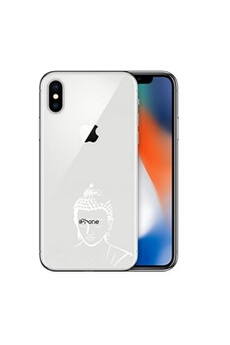 Coque Iphone XS MAX bouddha blanc transparente