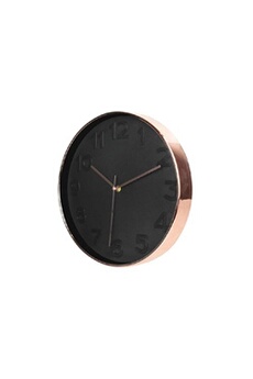 - Horloge ronde Deco Chic - Diam. 30,5 cm - Noir