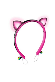 WE - Écouteurs - sur-oreille - filaire - jack 3,5mm - rose