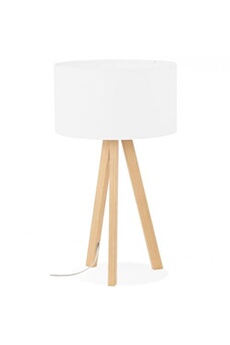 lampe de table trivet white 36x36x64 cm