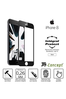 [Compatible Apple iPhone X] Verre Trempe Bord Noir 100% Intégral Film Vitre  Protection Ecran Ultra Resistant [Phonillico®]