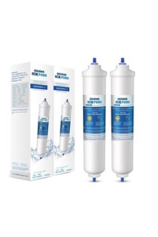 Remplacement de filtre à eau de réfrigérateur pour Samsung DA29-10105J, DA29-10105J HAFEX/EXP paquet de 2 par GOLDEN ICEPURE (2)