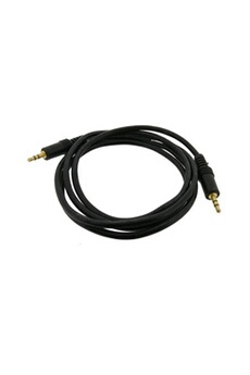 Cable audio Jack (3,5 mm) - Qualité Premium - audio stéréo - male à male - 5 mètres