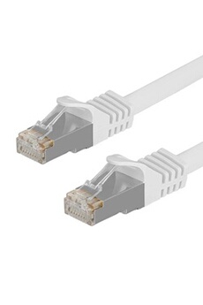 Cable réseau Ethernet RJ45 Cat. 7 SFTP, 100% cuivre, Gris, Cable de 10M