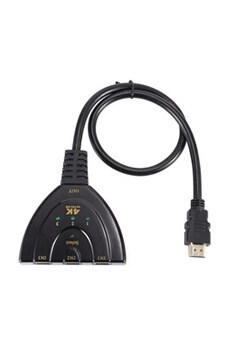 3 Port HDMI Switch 4K 2160P HDMI Adaptateur 3 Entrées 1 Sortie Dolby Digital Intelligent HDMI Commutateur pour TV Blu-Ray cable box PS3 PS4 Xbox