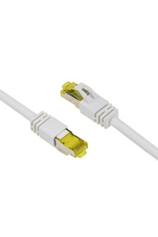 VSHOP Cable réseau Ethernet RJ45 Cat. 7 SFTP, 100% cuivre, Gris, Cable de 5,0M