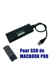 Boitier pour SSD Mac PRO 2012 vers USB3 (USB 3.0 5G) pour SSD de Mac PRO 2012 en 8+18 broches