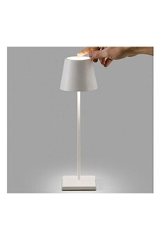 POLDINA - lampe sans fil led H38 cm - Couleurs - blanc