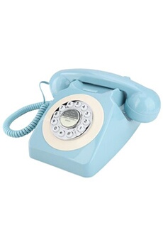 Téléphone filaire GENERIQUE Vintage Téléphonique/Téléphone Rétro / Téléphone  Fixe, Ashata Système Double Fsk / Dtmf Antique, Écran Lcd Rappe