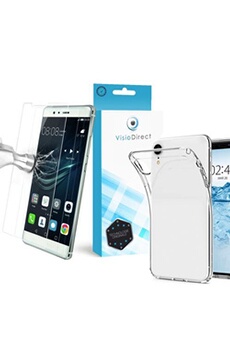 Film verre trempé pour téléphone Huawei P20 Pro + Coque de protection souple --