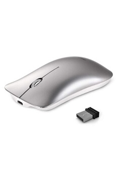 Souris sans fil noire 3600 ppp rechargeable souris silencieuse avec  adaptateur type C USB PC portable Apple Gamer Games