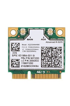 Carte Réseau Mini Pci-E / 300Mbps / Pour Intel Wireless-N 6205 / Pour Ordinateur Portable