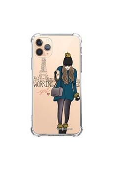 Coque souple renforcée pour iPhone 11 Pro Max Working girl - La Coque Française