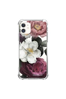 Coque souple renforcée pour iPhone 11 Fleurs roses - La Coque Française