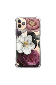 Coque souple renforcée pour iPhone 11 Pro Max Fleurs roses - La Coque Française