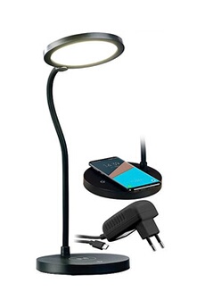 : lampe de bureau tactile avec led variable et chargeur compatible qi