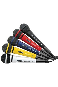 Fenton DM100 - Microphone filaire avec cordon de 3 mètres - Noir