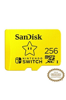 - Carte microSDXC UHS-I 256Go pour Nintendo Switch - Produit sous License Nintendo