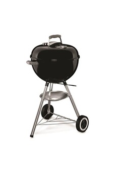 Barbecue charbon Classic Kettle 47 cm thermometre Charcoal Grill - Avec systeme de nettoyage one touch Noir