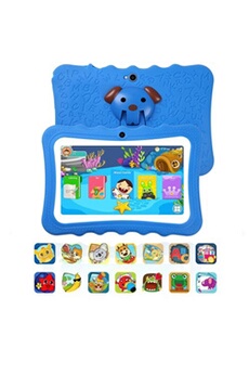 Tablette Tactile Enfants 16Go -7''pouces HD Tablette Educative Enfants -RAM 1Go -Quad Core -Android -Bleu