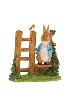 Peter Rabbit sur Figurine de montant en bois