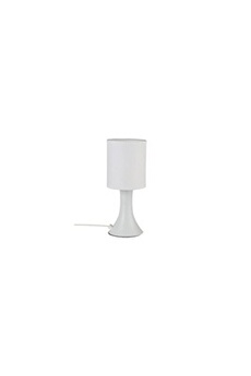Jago® Lampe de Chevet Tactile - en Forme de Cylindre, Ampoule E14, Max. 40  W ou LED Dimmable, Hauteur 25 cm, 3 Niveaux d'Intensité