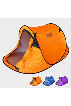 - Tente de plage 2 sièges abri solaire camping protection uv TENDAFACILE XL, Couleur: Orange