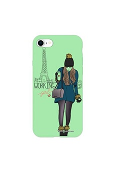 Coque silicone liquide pour iPhone 7/8/ iPhone SE 2020/ 2022 Working girl - La Coque Française