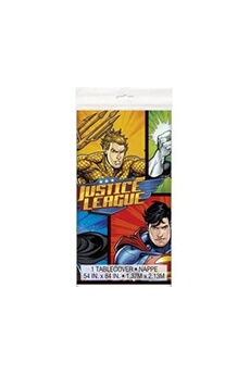 nappe plastique justice league 137 x 213 cm