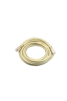 Câble RJ-11 4P4C de la marque pour Téléphonie/ADSL 5m, couleur beige