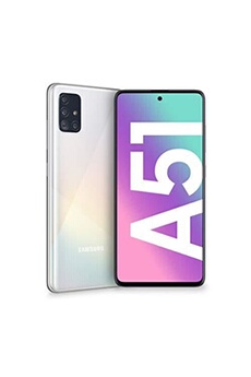 Galaxy A51 - 4G smartphone - double SIM - RAM 4 Go / Mémoire interne 128 Go - microSD slot - écran OEL - 6.5" - 2400 x 1080 pixels - 4x caméras