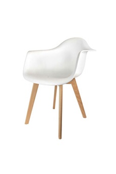 - fauteuil scandinave mobiliers design - blanc