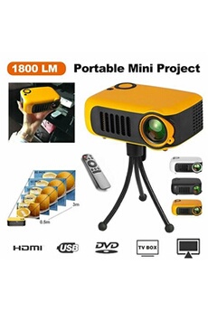 Vidéoprojecteur GENERIQUE YG200 Projecteur Mini Portable Home