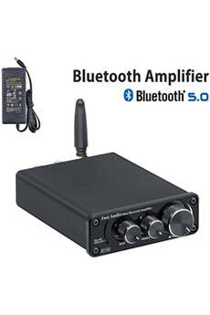 Fosi Audio BT10A Amplificateur Audio Stéréo Bluetooth 5.0 Récepteur 2 Canaux Classe D Mini Amplificateur Hi-Fi Intégré Pour Haut Parleurs Domestiques
