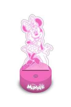 lampe de table minnie mouse girls 23,5 x 17 cm rose