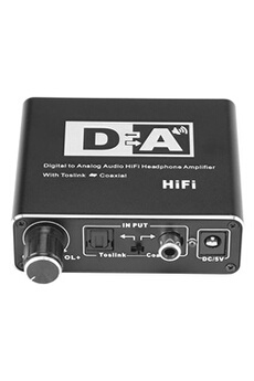 Convertisseur Numérique à Analogique Audio Rca 3,5 Mm Jack Coaxial Câble Optique Décodeur