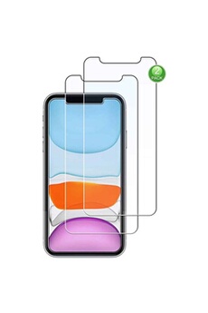 Mobigear - Apple iPhone 11 Verre trempé Protection d'écran - Compatible  Coque (Lot de 2) 8-549031-2 