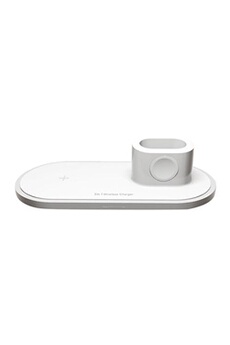 Station de charge Sans fil Pour iPhone / Apple Watch / AirPods 2-blanc