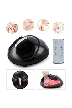 Appareil de massage électrique shiatsu des pieds - 3 programmes - fonction chauffante - Noir