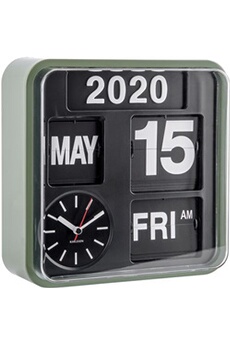 - Horloge en plastique Mini Flip 24.5 cm vert