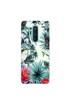 Coque pour OnePlus 8 PRO perroquet palmier exotique tropical fleur