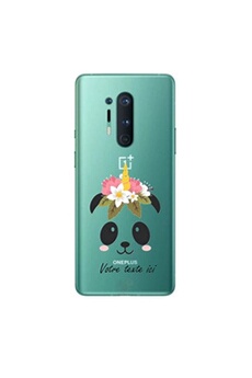 Coque pour OnePlus 8 PRO panda fleur personnalisee