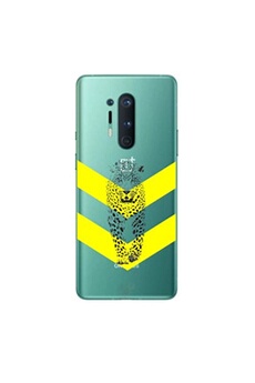 Coque pour OnePlus 8 PRO leopard chevron jaune