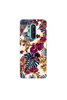 Coque pour OnePlus 8 PRO jungle automne tropical violet