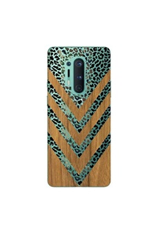 Coque pour OnePlus 8 PRO effet bois leopard camouflage