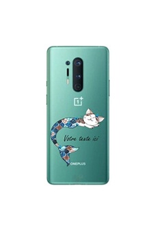 Coque pour OnePlus 8 PRO chat sirene mermaid personnalisee