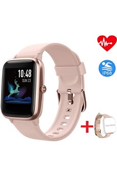 Montre Connectée Homme Smartwatch Bluetooth Sport Etanche Bracelet Connecté  Tensiomètre Cardiofréquencemètre Podomètre Fitness Tracker d’Activité pour