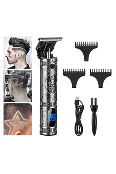 Tondeuse Cheveux Hommes，Tondeuse Electriques Hommes，Tondeuse Barbe sans  fil，USB Recharg Tendeuse à Cheveux pour Hommes Professionel，LCD Tondeuse
