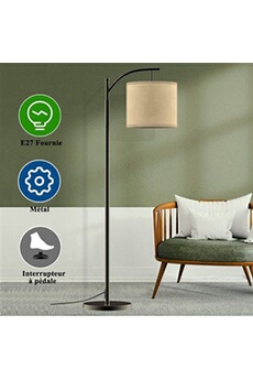 E27 Ampoule LED Lampadaire sur Pied Salon avec Télécommande, Dimmable Lampe  avec 11 Couleurs Températures, avec Interrupteur pour Chambre, Bureau :  : Luminaires et Éclairage